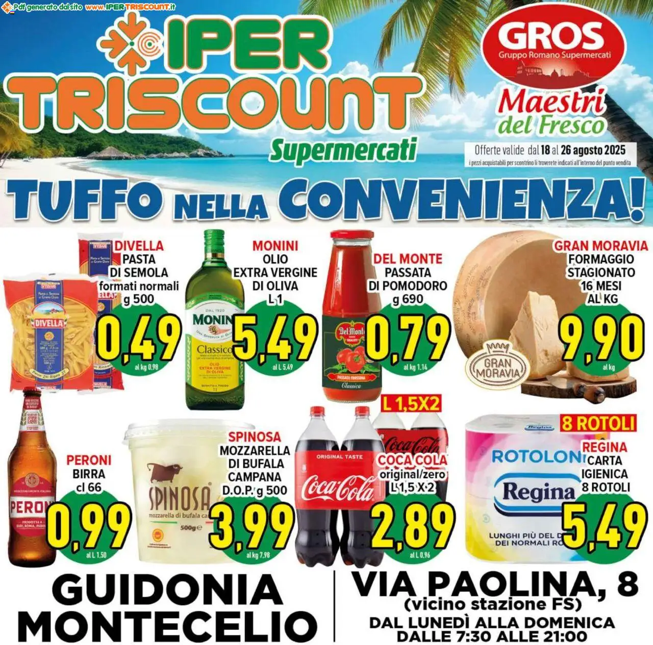 Ipertriscount Guidonia Montecelio catalogo - pagina 1 - valido dal 18/08/2025