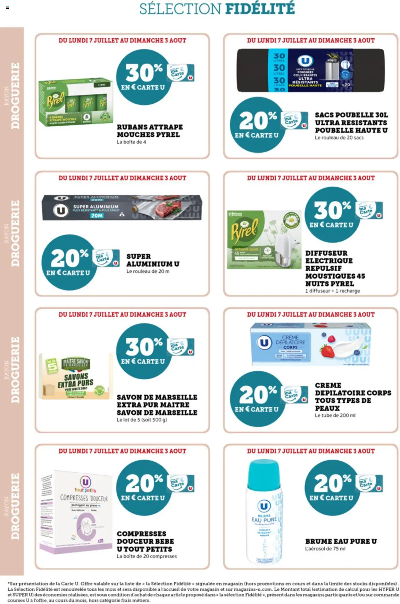 Hyper U Ma sélection Carte U juillet - page 8 - valable à partir du 07/07/2025