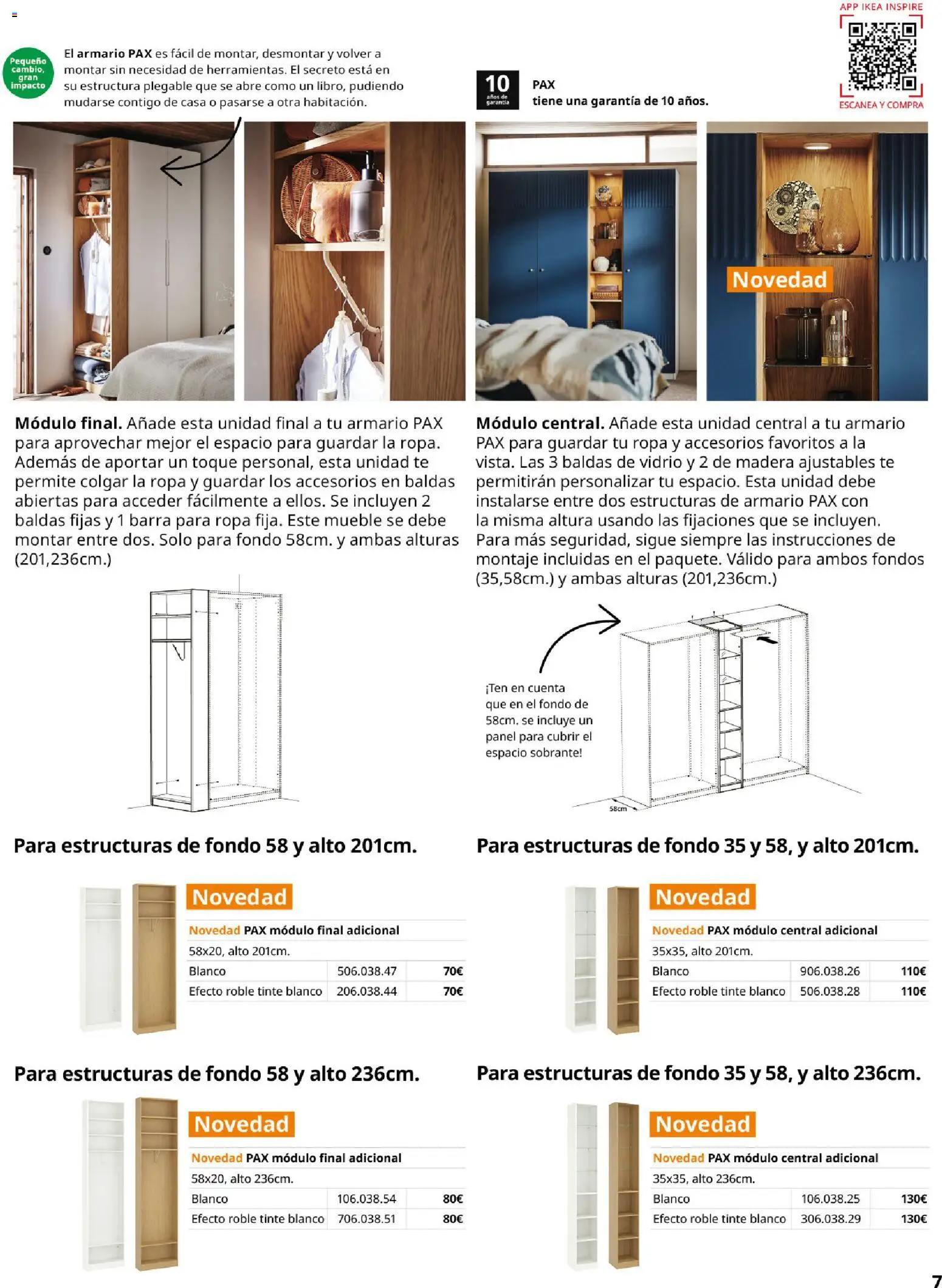 Catálogo IKEA Pax y Komplement - Página de 7 - Válido desde 01/02/2026