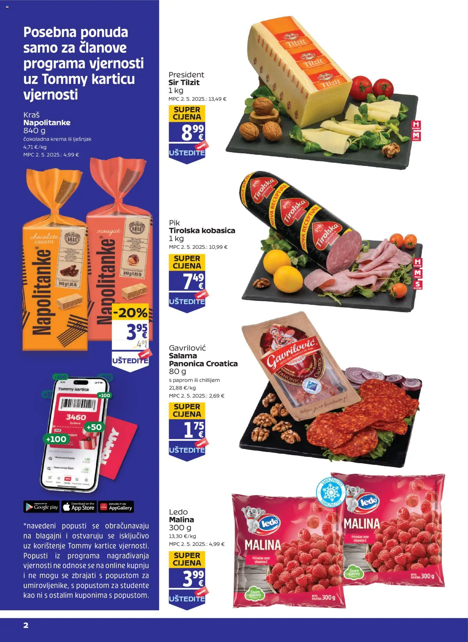Tommy - Pogodnosti za Tommy vjerne članove - stranica 1- važeći od 08.01.2026