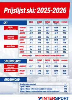 Intersport folder geldig vanaf 29/12/2025