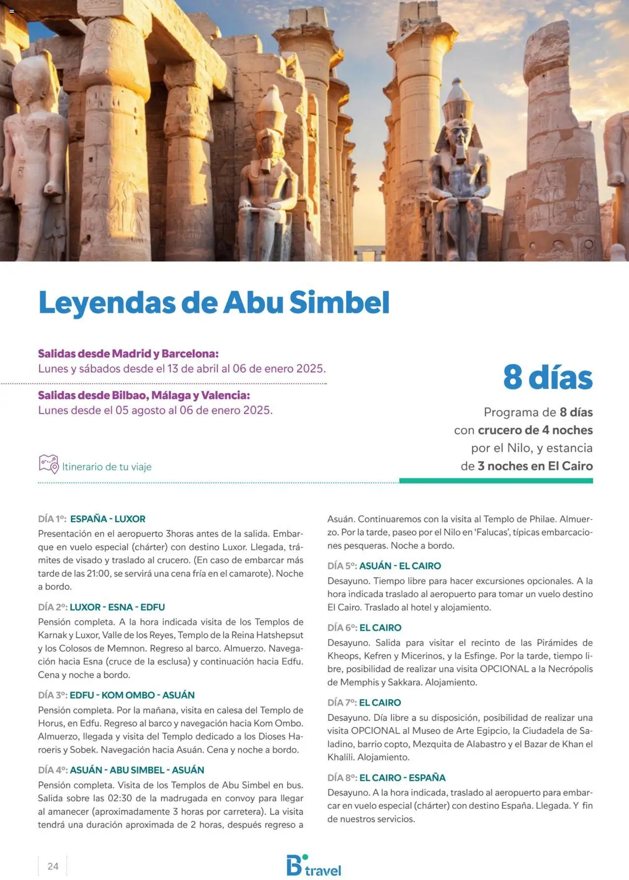 B the travel brand Egipto - Página de 24 - Válido desde 15/04/2024