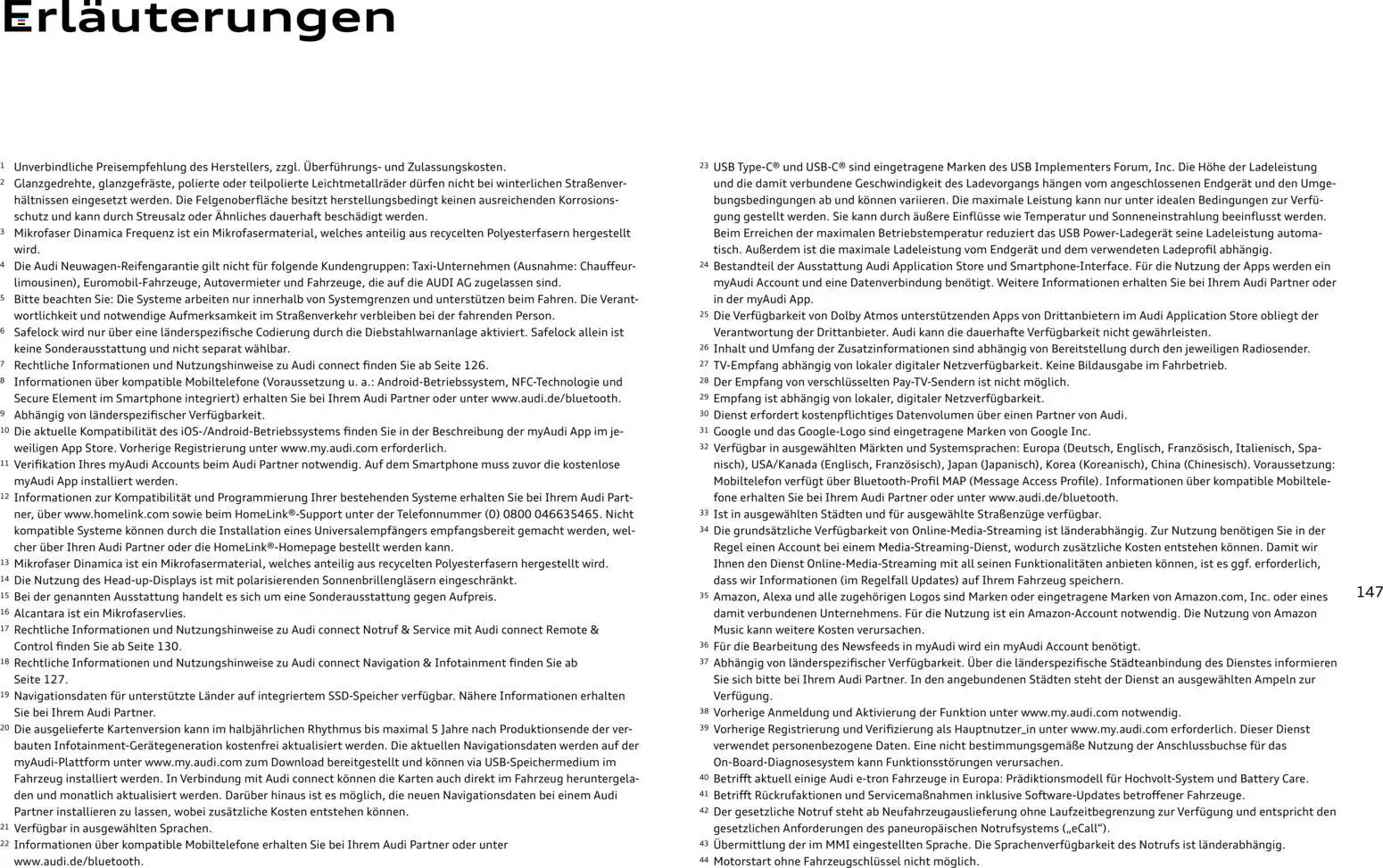Audi Q8 - Seite 147 - gültig ab 06.11.2025