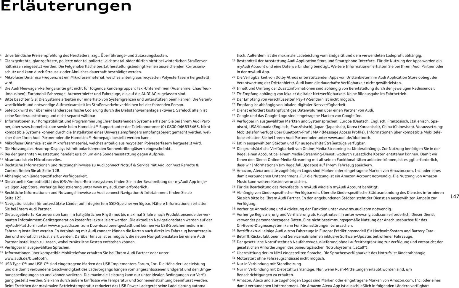 Audi Q8 - Seite 147 - gültig ab 06.11.2025