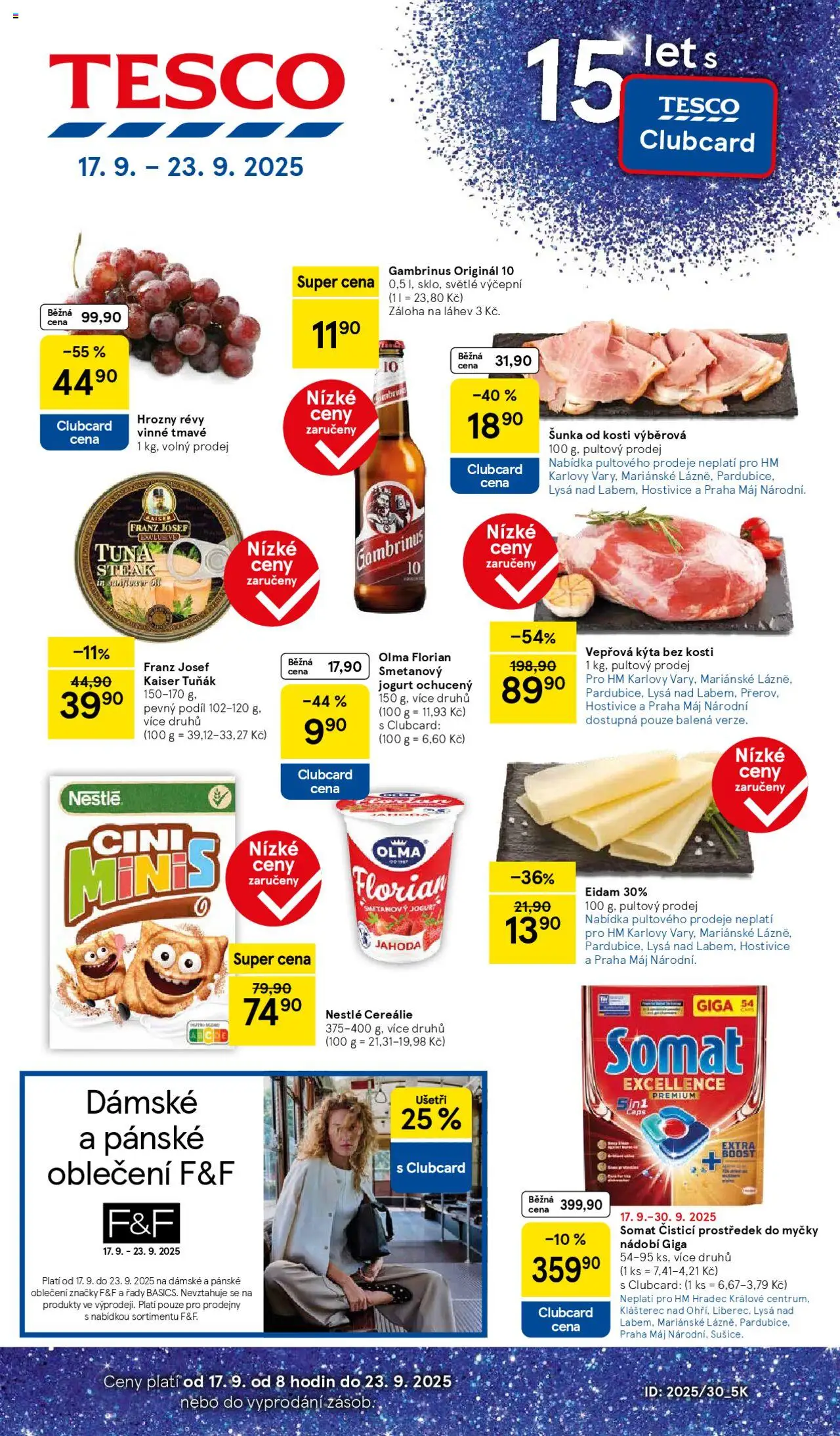 Tesco leták - Hypermarket - strana 1- platný od 17.09.2025