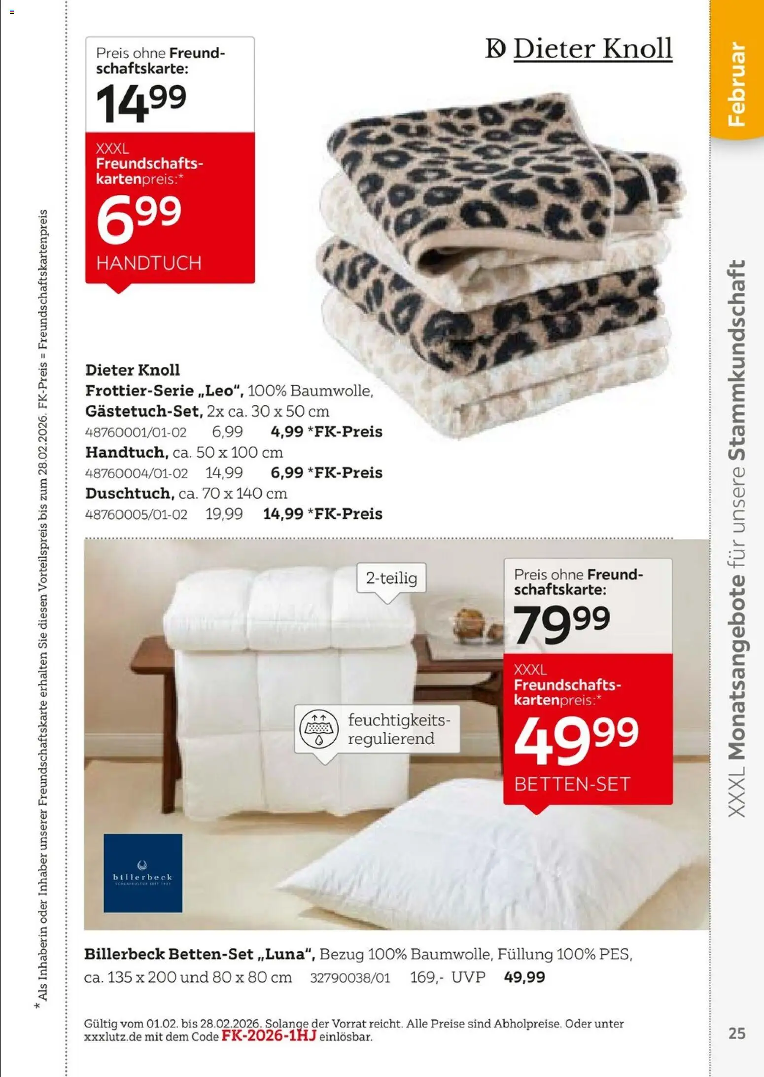 XXXL Lutz  Freundschaftskartenjournal - Seite 25 - gültig ab 01.02.2026