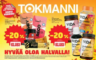 Esikatselu Tokmanni tarjoukset - Terveysliite voimassa alkaen 08/09/2025