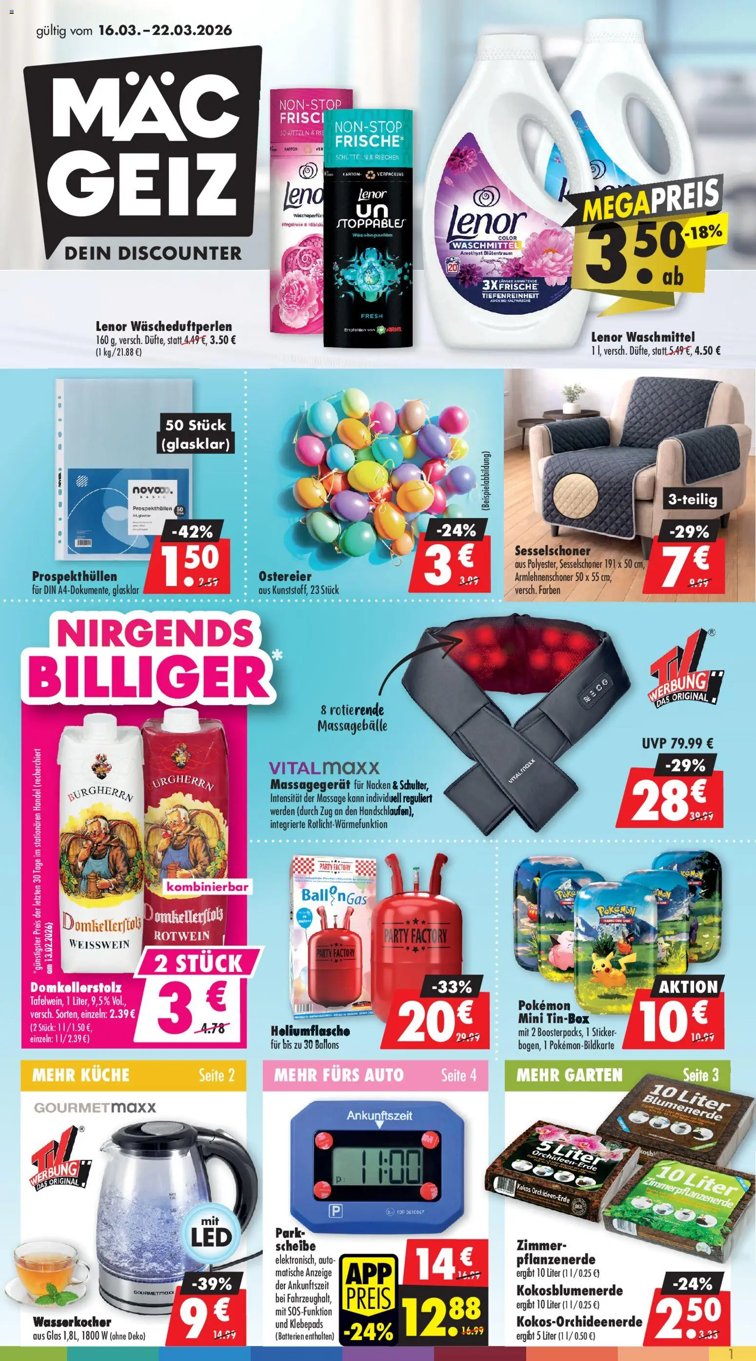 Mäc Geiz Prospekt 	 - Seite 1 - gültig ab 16.03.2026