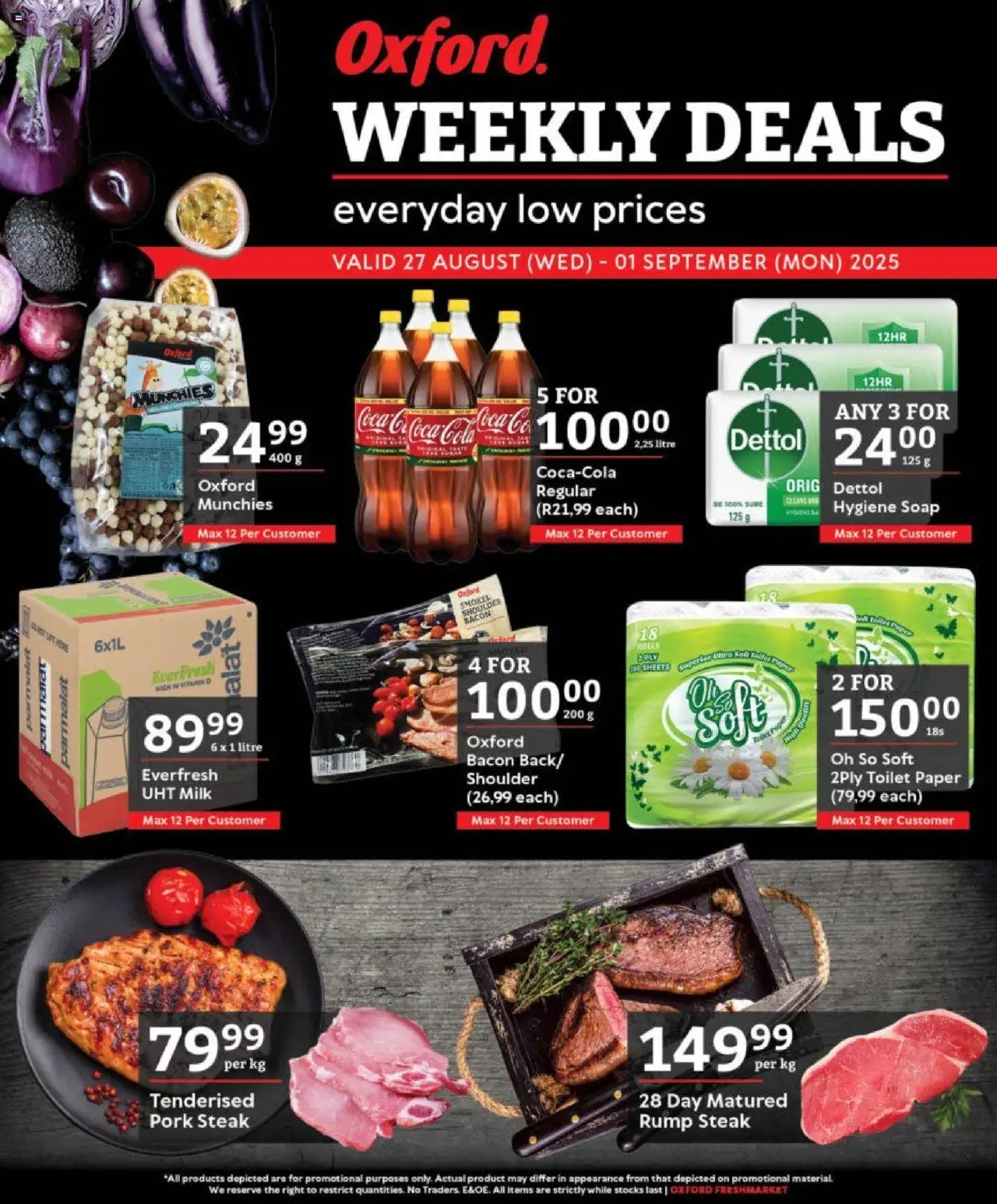 Oxford Freshmarket Specials - page 1- valid from 27/08/2025