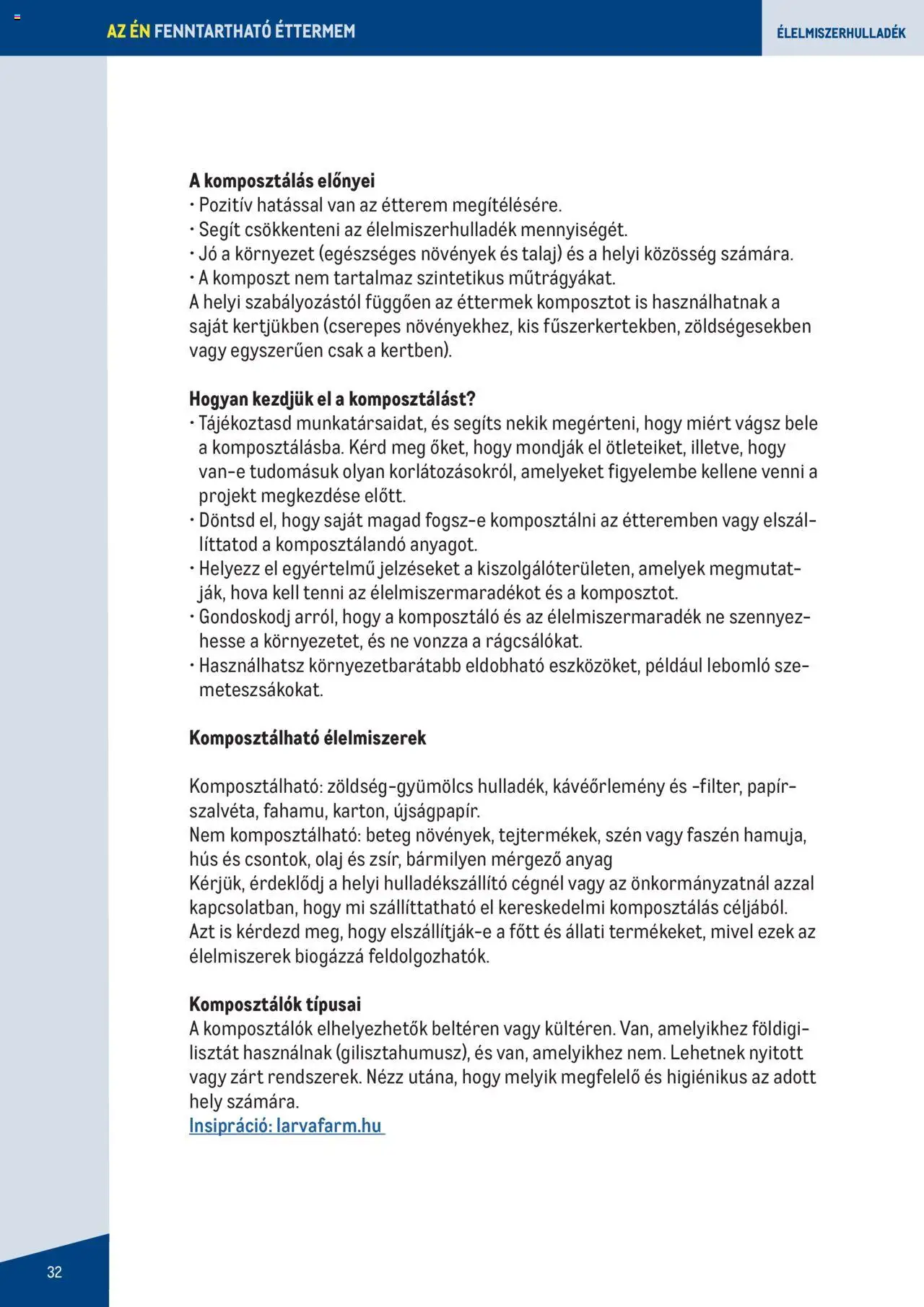 Metro - Fenntartható Gasztronómia booklet - 32oldal - érvényes 2023.06.07.-tól