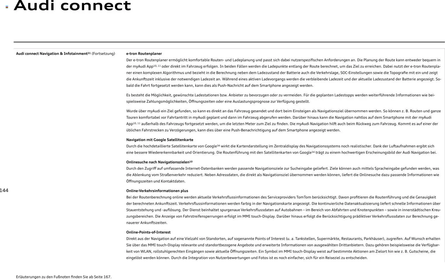 Audi  A6 e-tron - Seite 144 - gültig ab 01.10.2025