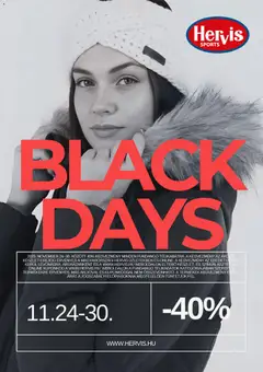 Előnézet Hervis Sports Black Friday érvényes 2025.11.24.-tól