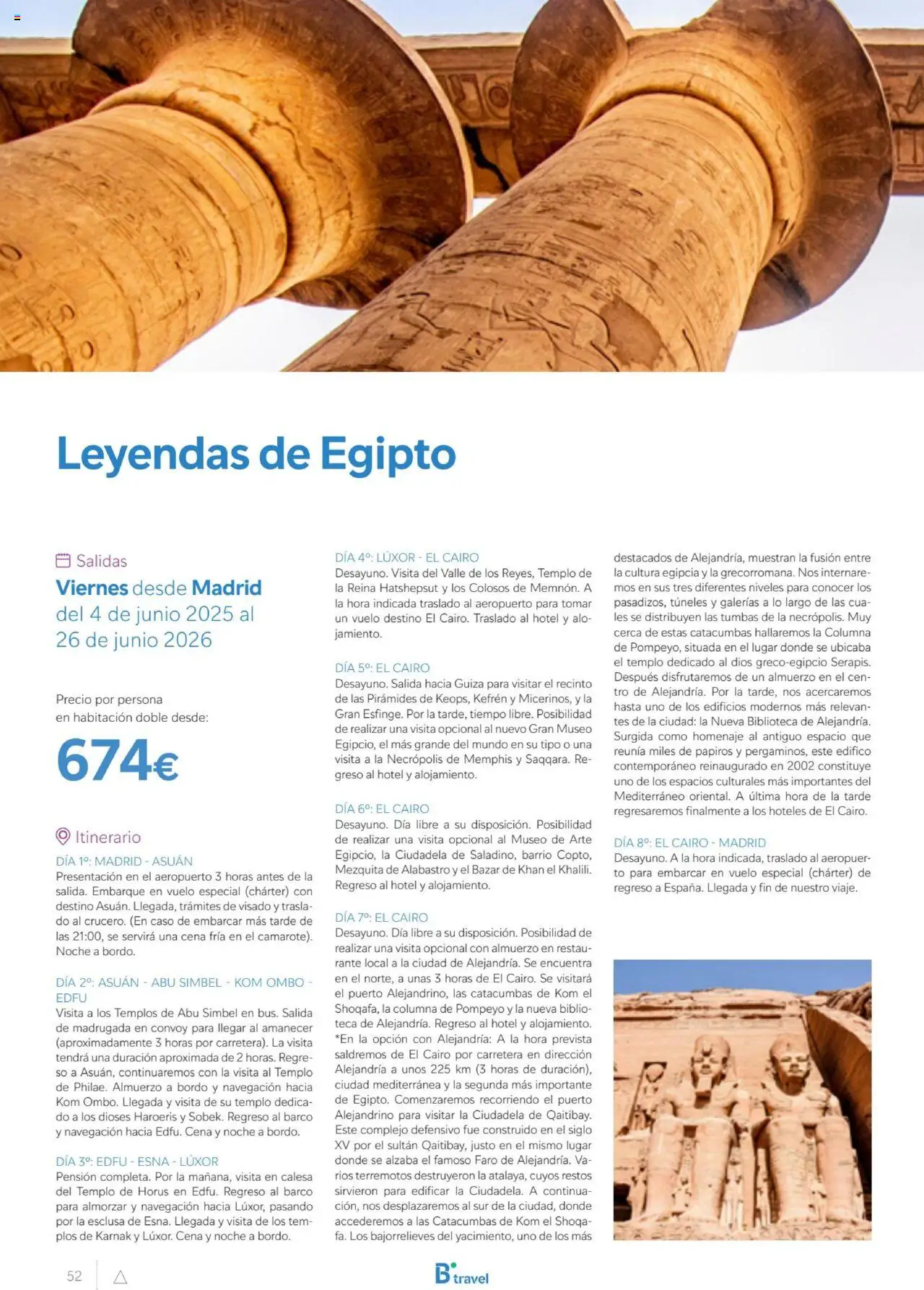 B the travel brand Egipto - Página de 52 - Válido desde 01/07/2025