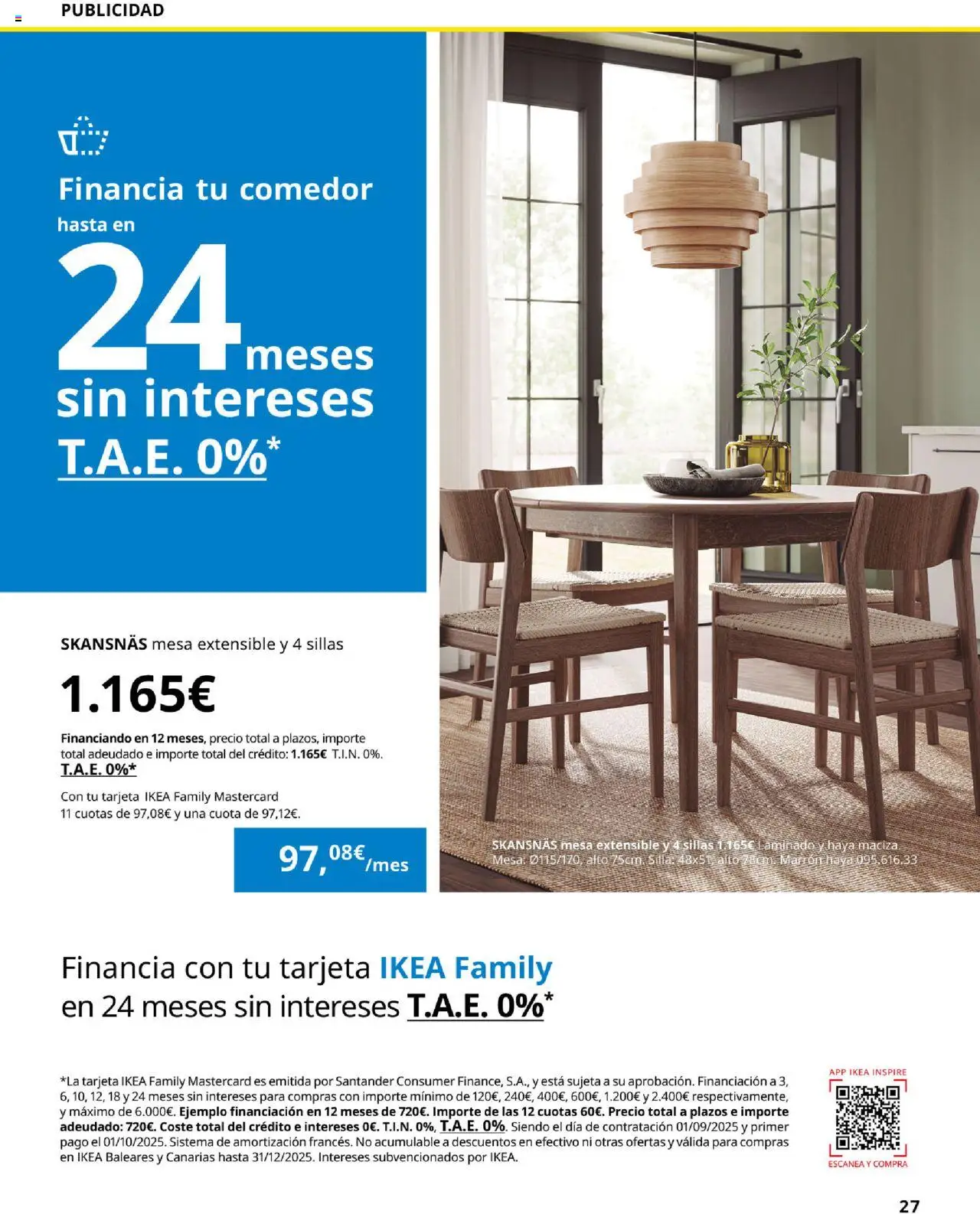 Catálogo IKEA Comedores - Página de 27 - Válido desde 01/09/2025