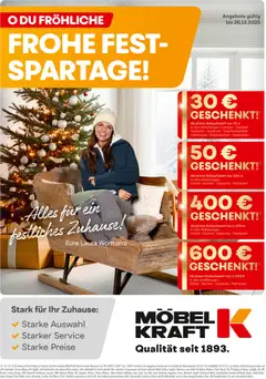 Vorschau Möbel Kraft Frohe Fest-Spartage gültig ab 12.12.2025