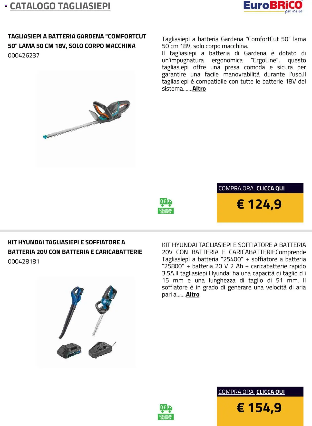 Eurobrico Tagliasiepi catalogo - pagina 23 - valido dal 23/07/2025