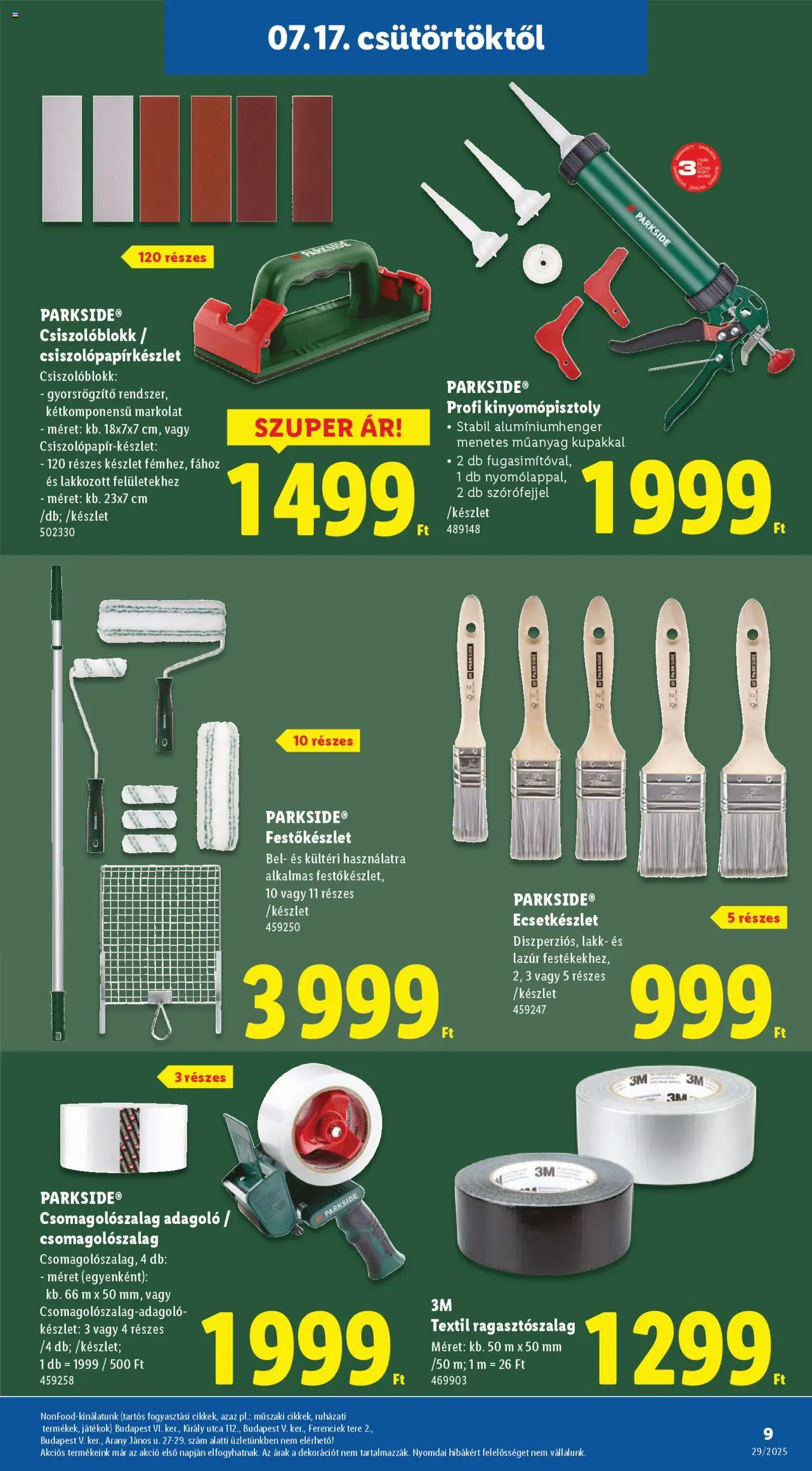 Lidl - Nonfood kínálatunk - 9oldal - érvényes 2025.07.17.-tól