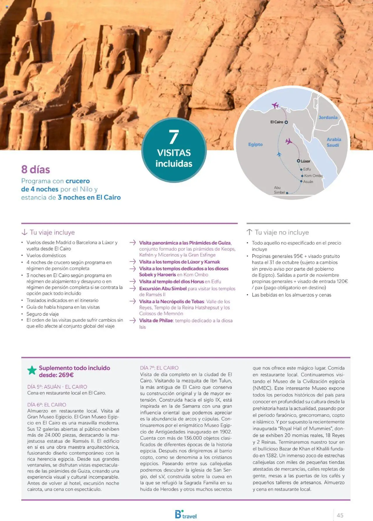 B the travel brand Egipto - Página de 45 - Válido desde 01/07/2025