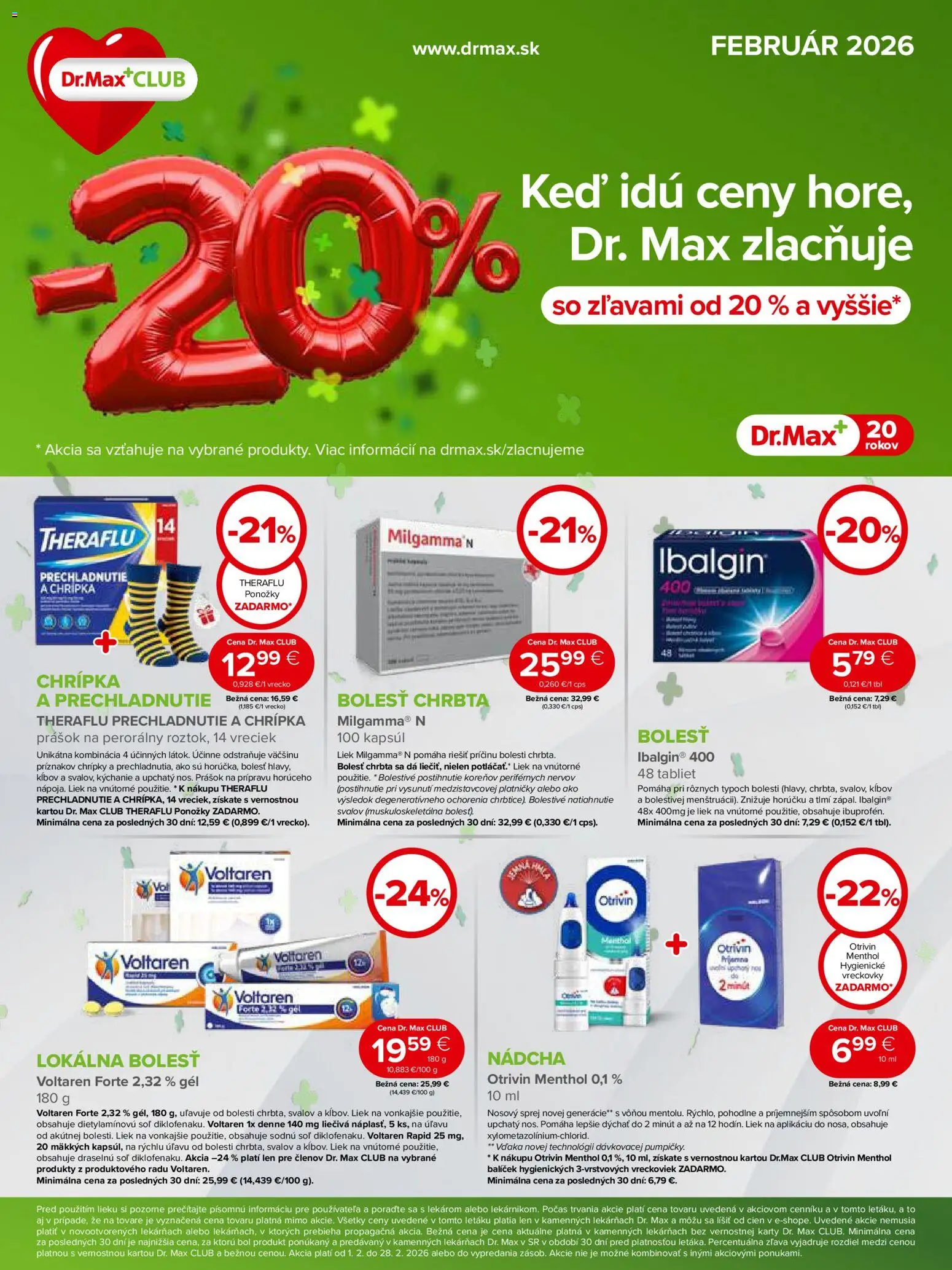 Dr. Max leták - strana 1- platný od 01.02.2026