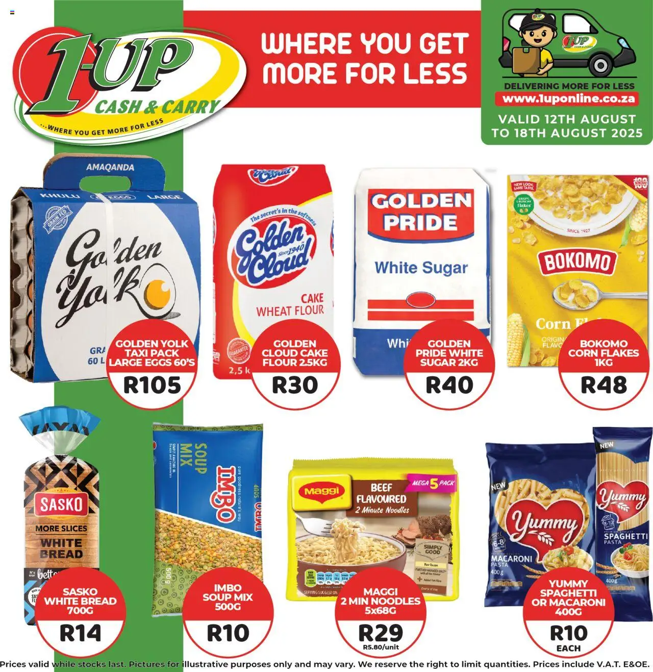 1UP Cash & Carry Specials - page 1- valid from 12/08/2025