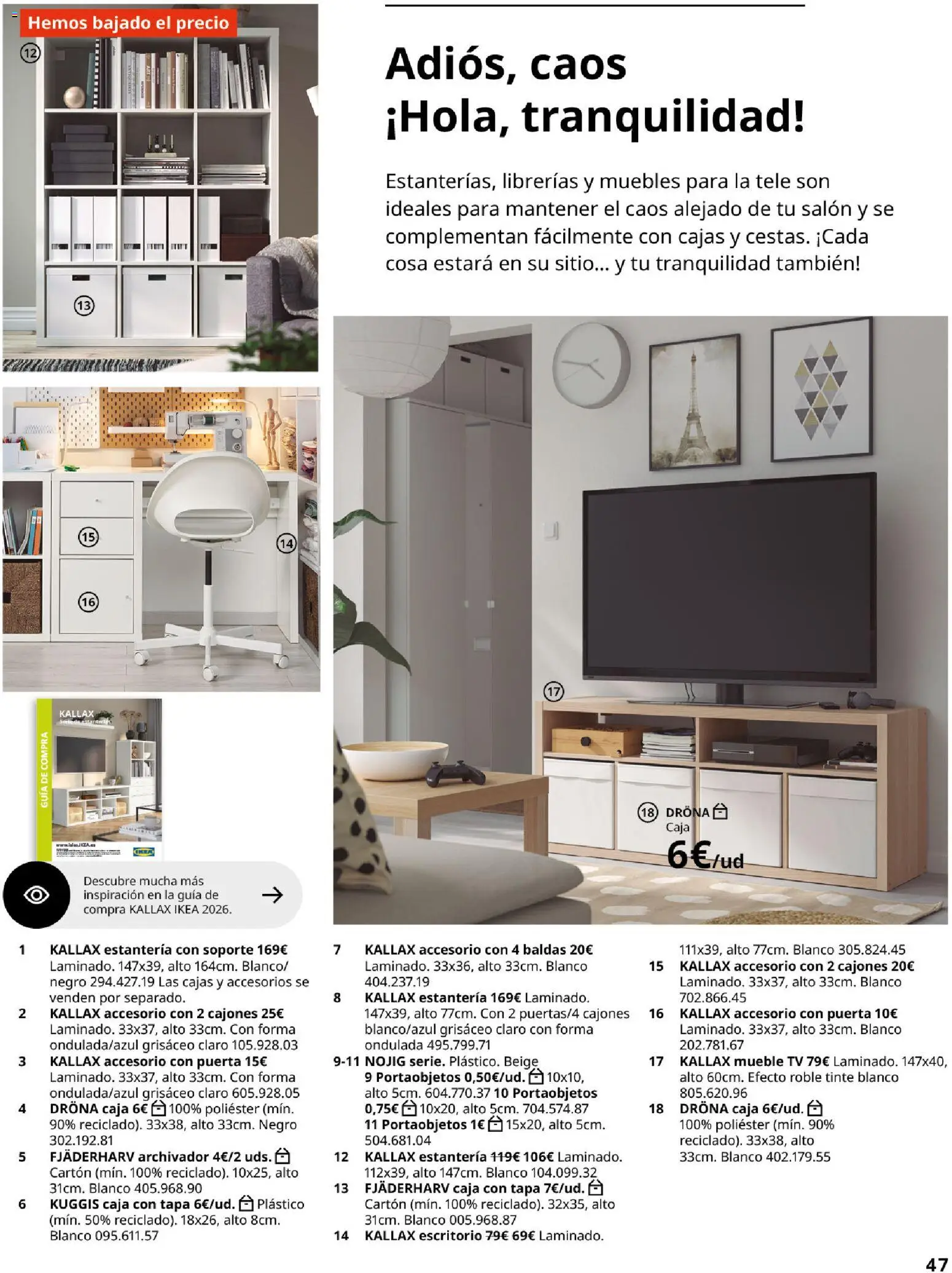 Catálogo IKEA Organización en el hogar - Página de 47 - Válido desde 15/01/2026