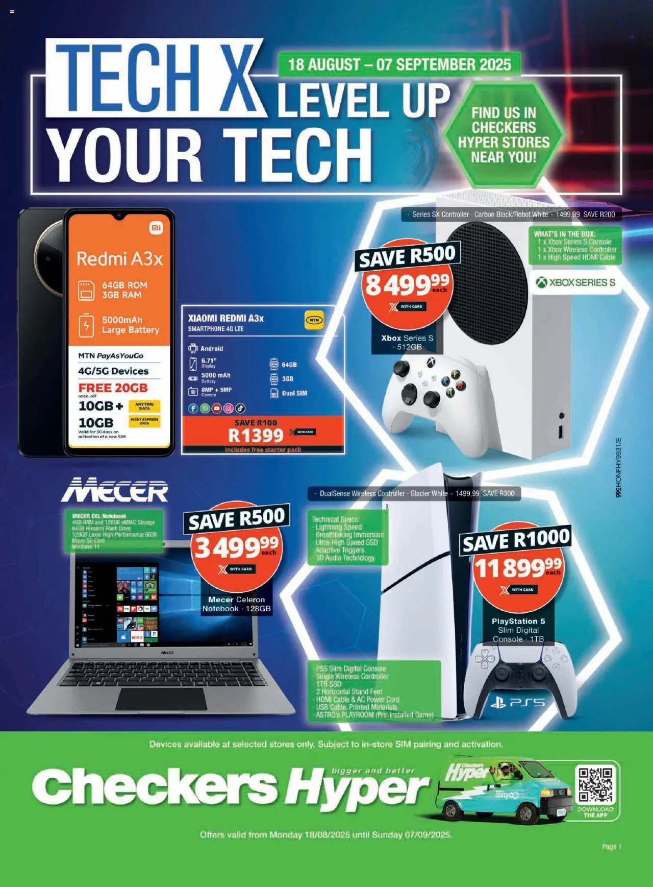 Checkers - Hyper Tech X August Promotion - page 1- valid from 18/08/2025