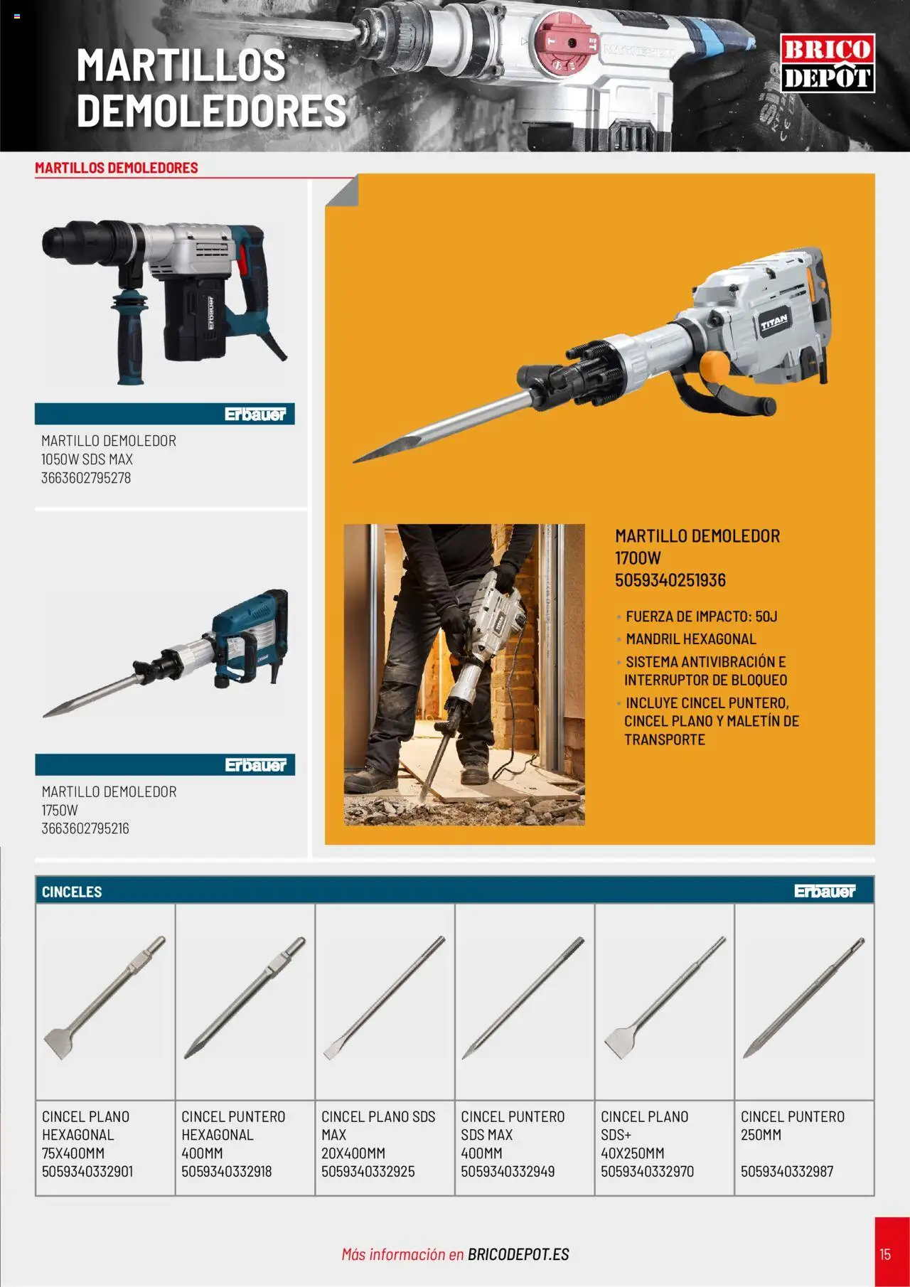 Brico Depôt folleto - Página de 15 - Válido desde 01/04/2025