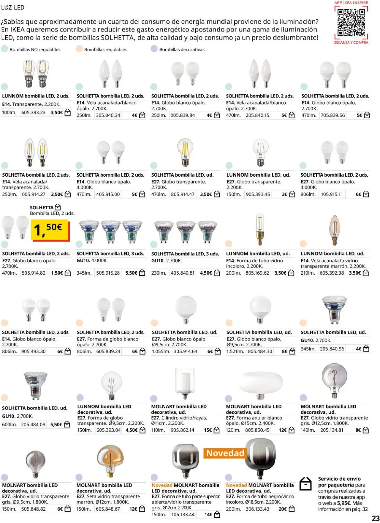 Catálogo IKEA Iluminación - Página de 23 - Válido desde 01/09/2025