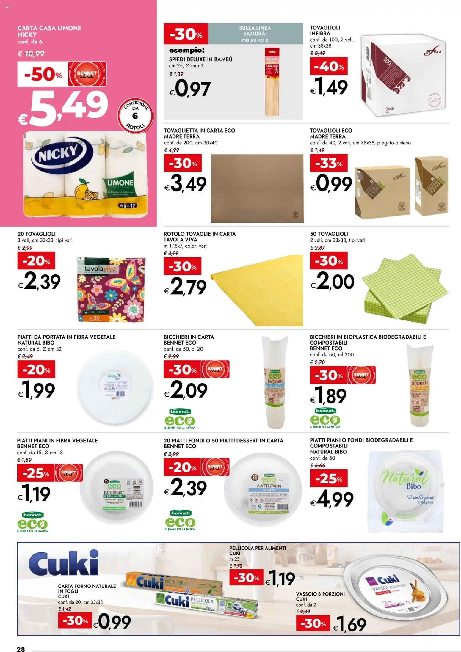 bennet volantino Pasqua - pagina 28 - valido dal 23/03/2026