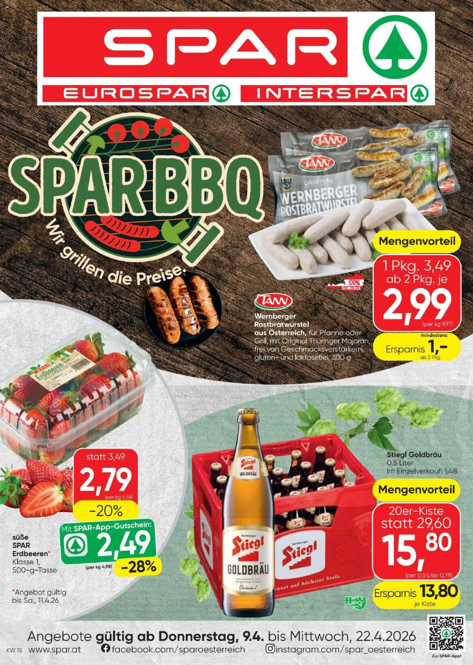 Spar - Flugblatt - page 1- valid from 09.04.2026