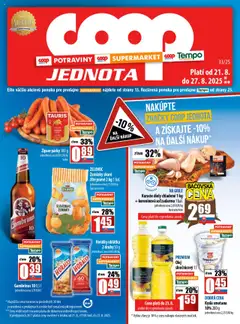 COOP Jednota leták platný od 21.08.2025