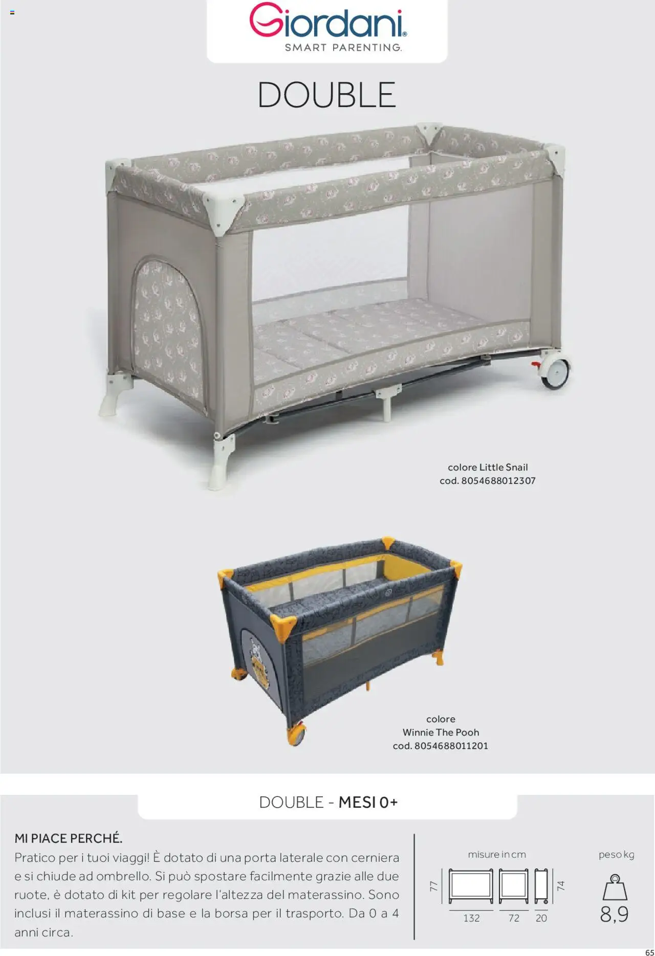 Catalogo Camarette e Lettini Prenatal	 - pagina 58 - valido dal 01/01/2025