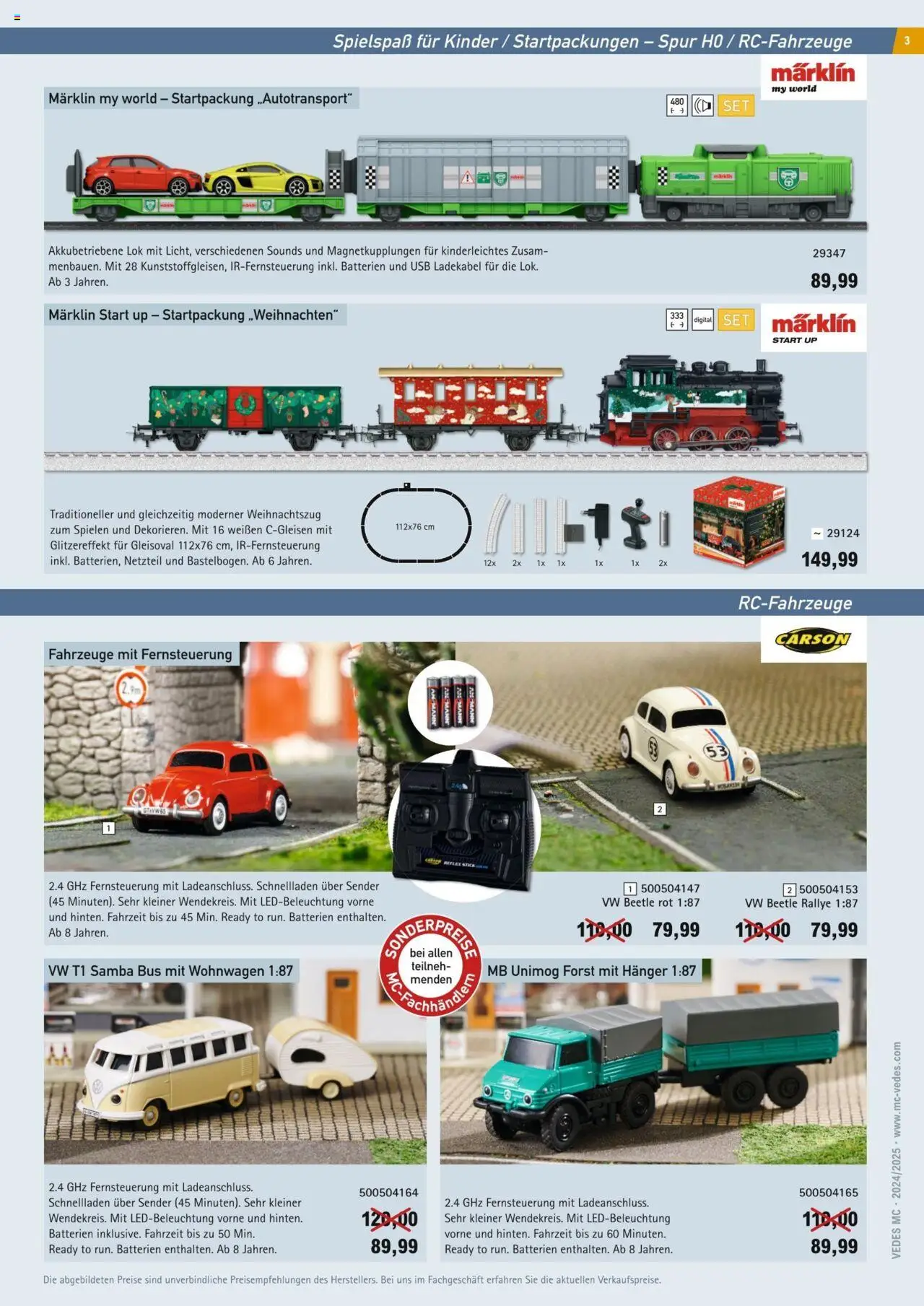 Vedes MC Katalog 2024  - Seite 3 - gültig ab 23.09.2024