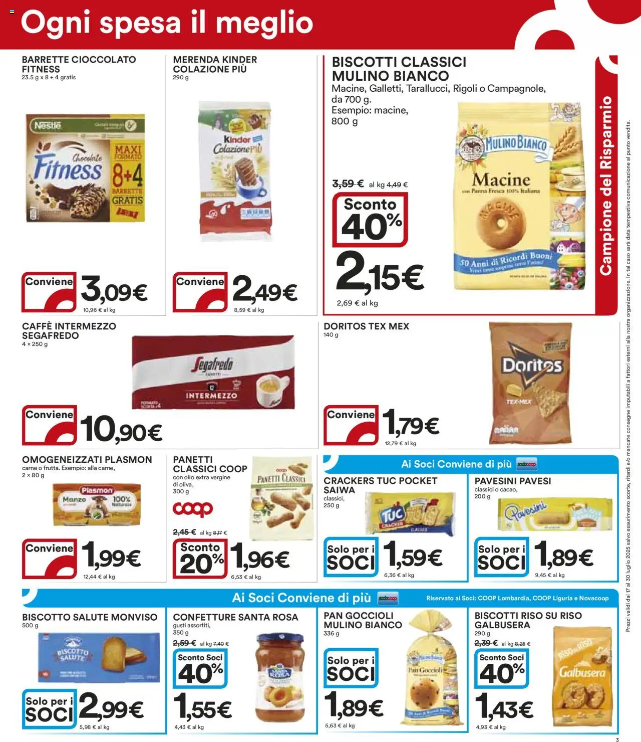 Volantino Ipercoop	 - pagina 3 - valido dal 17/07/2025