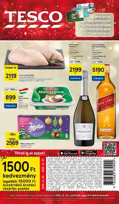 Előnézet Tesco Hipermarket - Akciós újság  érvényes 2025.12.04.-tól