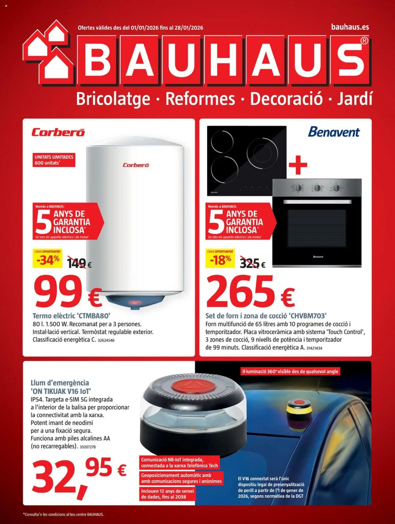 Bauhaus folleto Cat - Página de 1 - Válido desde 01/01/2026