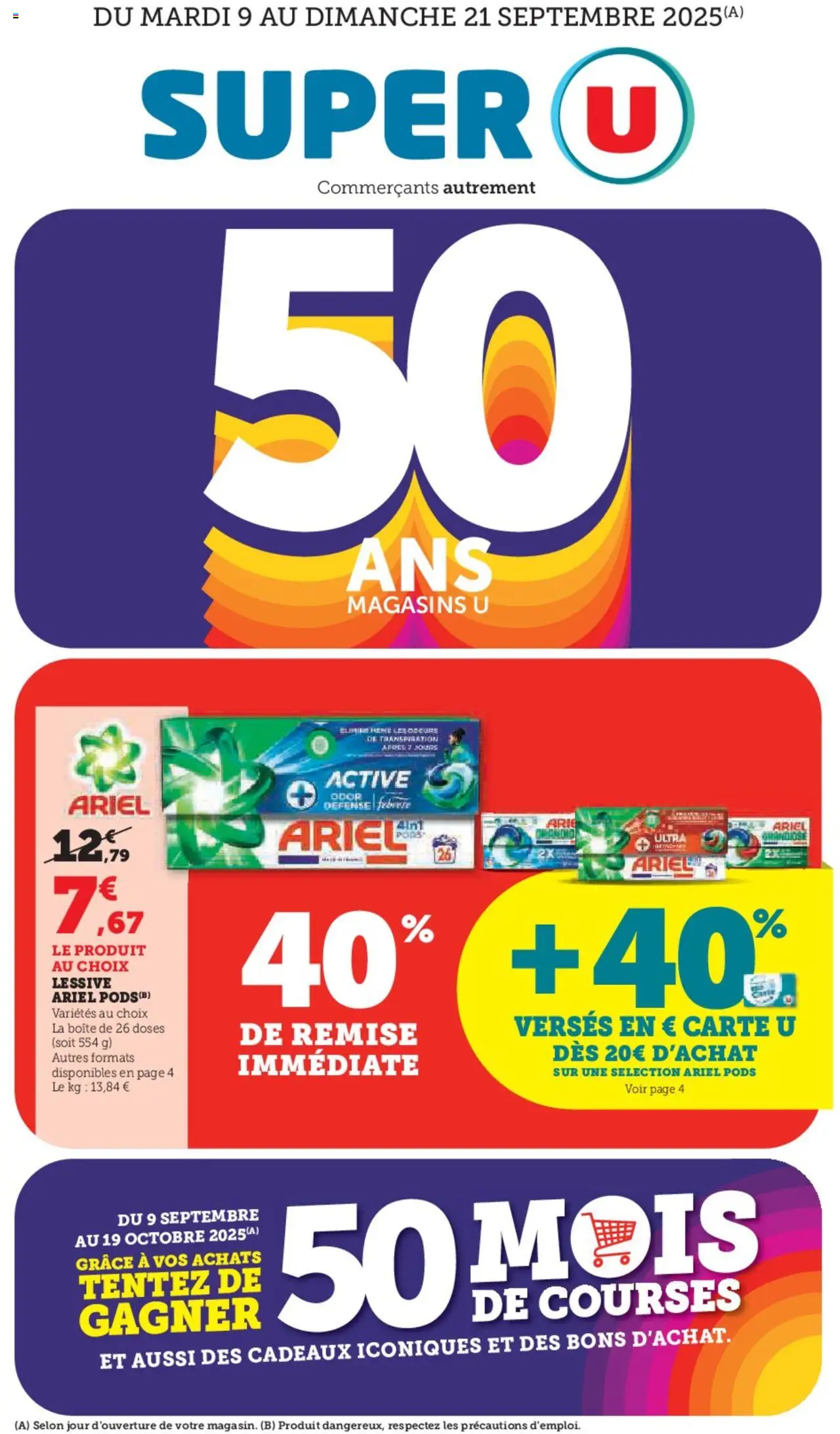 Super U catalogue - page 1 - valable à partir du 09/09/2025