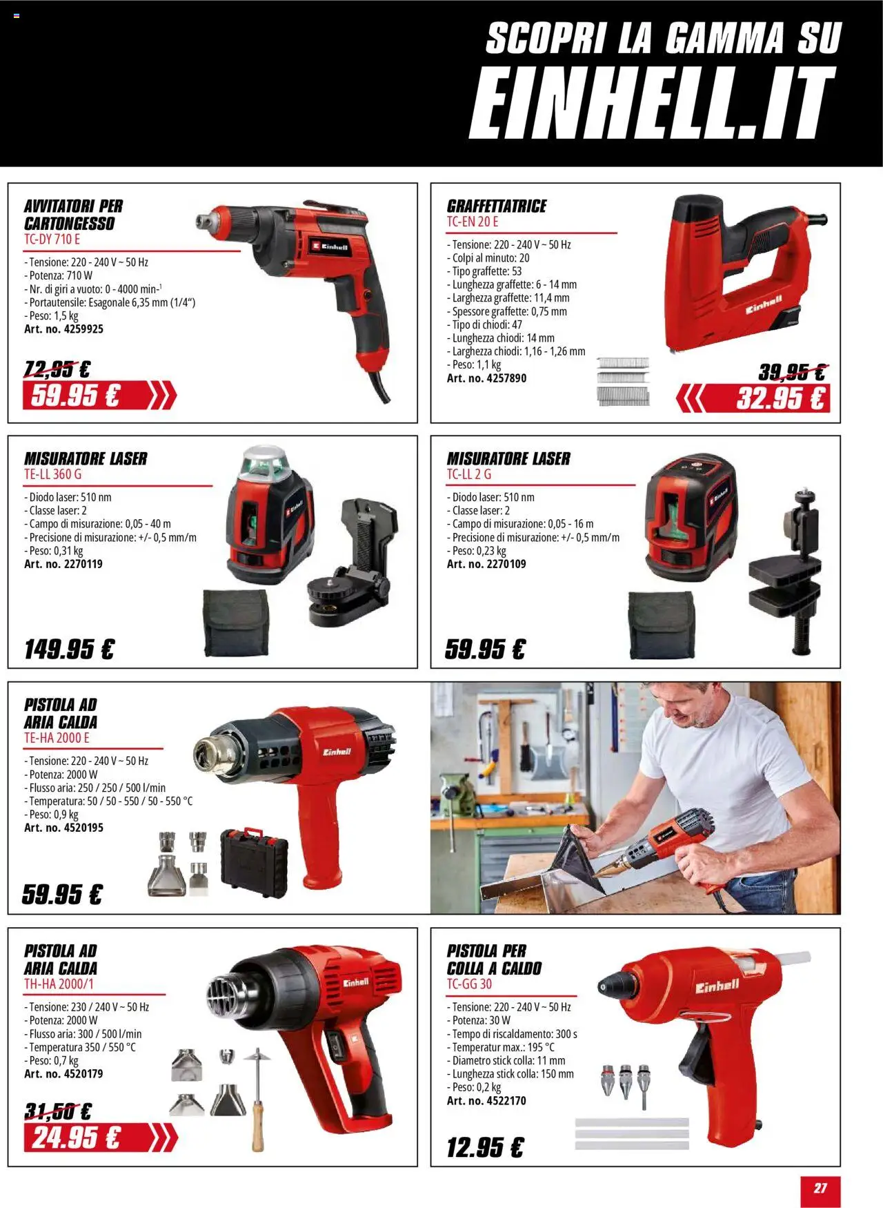 Volantino Einhell	 - pagina 27 - valido dal 01/10/2025
