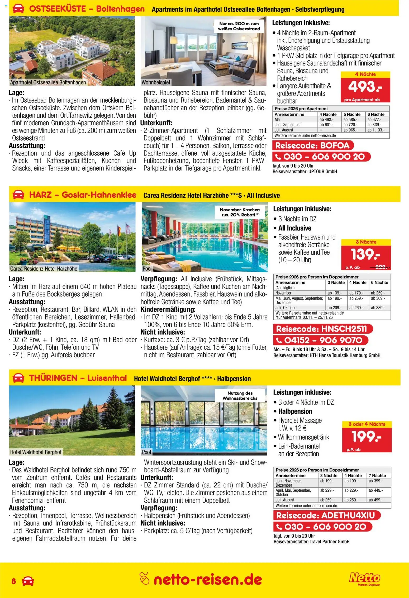 Netto Reisen Prospekt 	 - Seite 8 - gültig ab 30.04.2026
