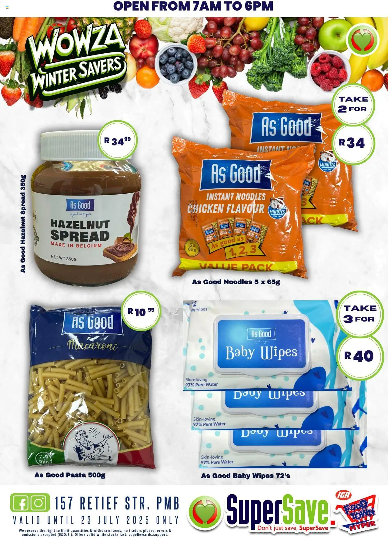 Super Save Specials - page 8- valid from 18/07/2025