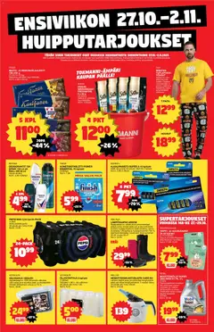 Esikatselu Tokmanni - Ensi viikon huipputarjoukset voimassa alkaen 27/10/2025
