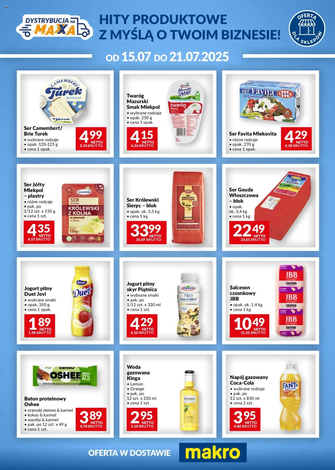 Makro Gazetka - Dystrybucja na maxxa - strona 1- ważny od 15.07.2025