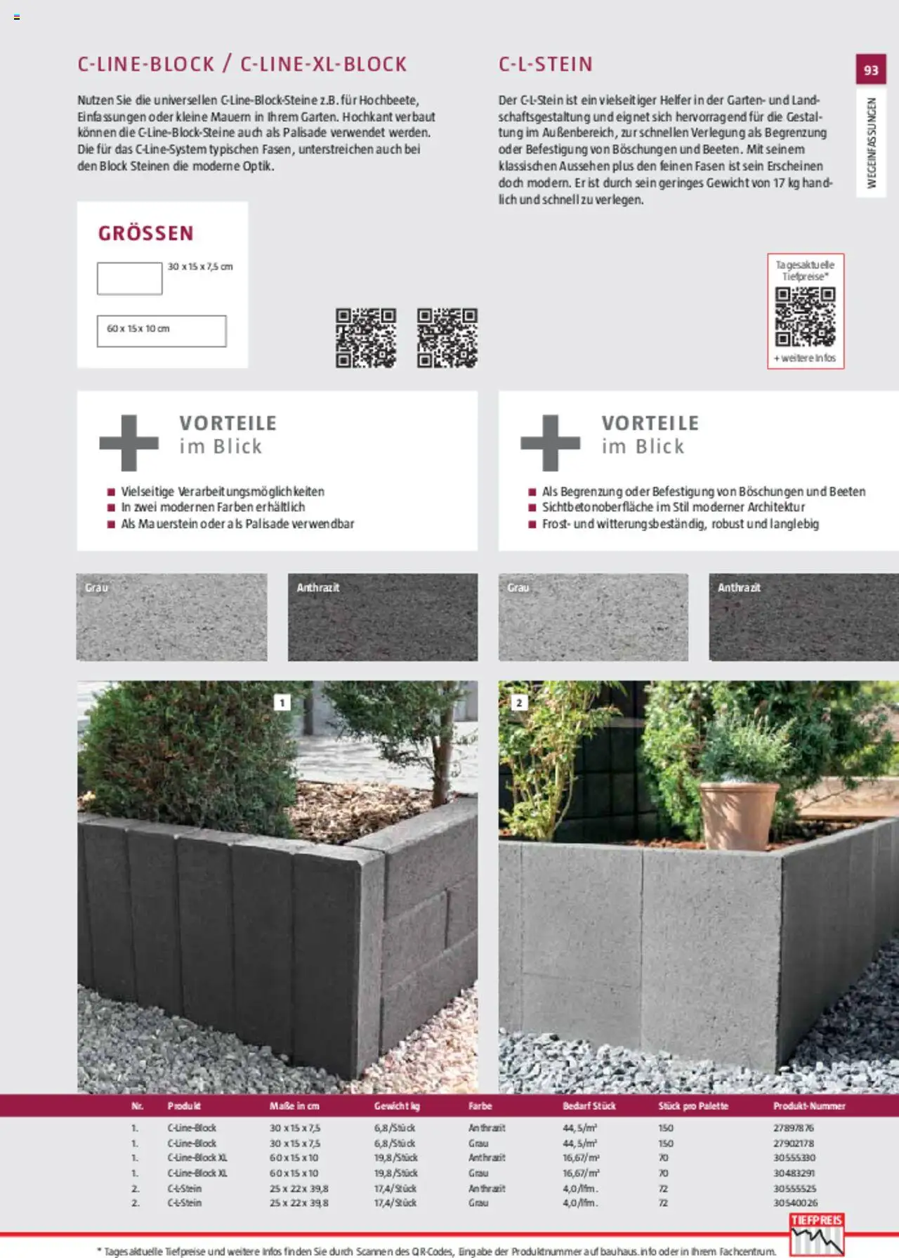 Bauhaus Gartenbaumaterialien 2025 - Seite 93- gültig ab 11.03.2025
