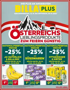 Vorschau Billa Plus Flugblatt gültig ab 23.10.2025