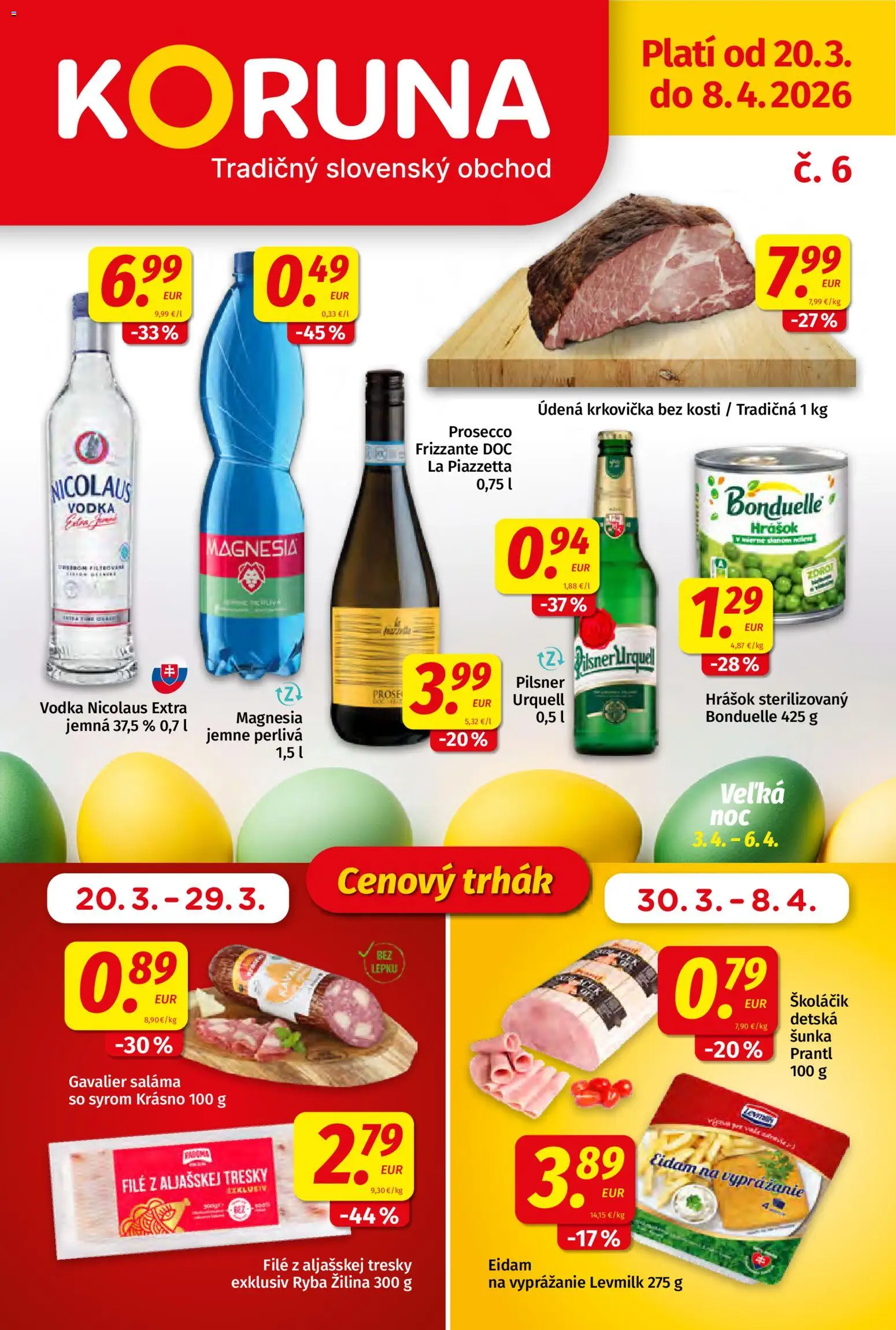 Koruna leták - strana 1- platný od 20.03.2026