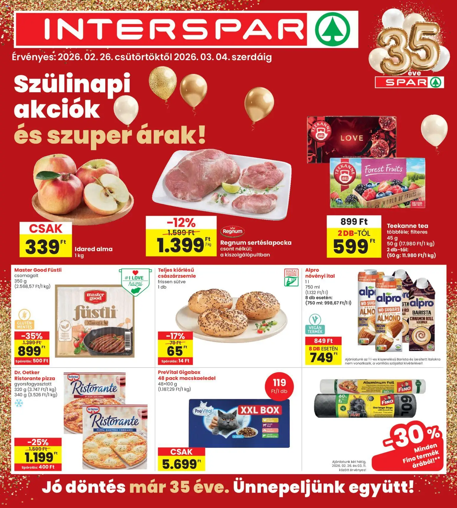 Interspar Akciós újság - 1oldal - érvényes 2026.02.26.-tól