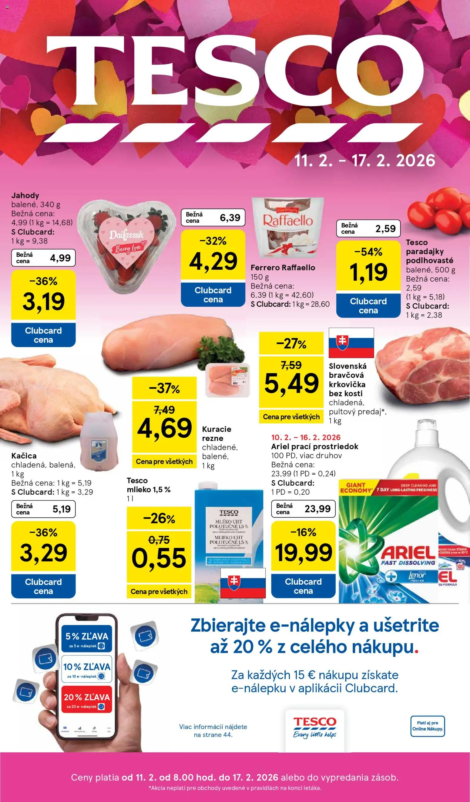 Tesco Hypermarket - leták - strana 1- platný od 11.02.2026