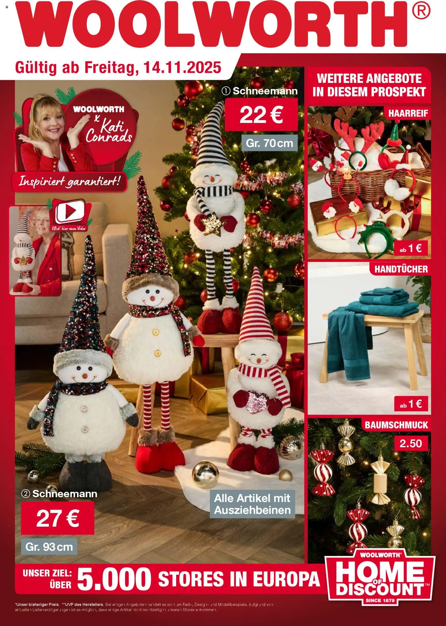 Woolworth Flugblatt - Seite 1- gültig ab 14.11.2025