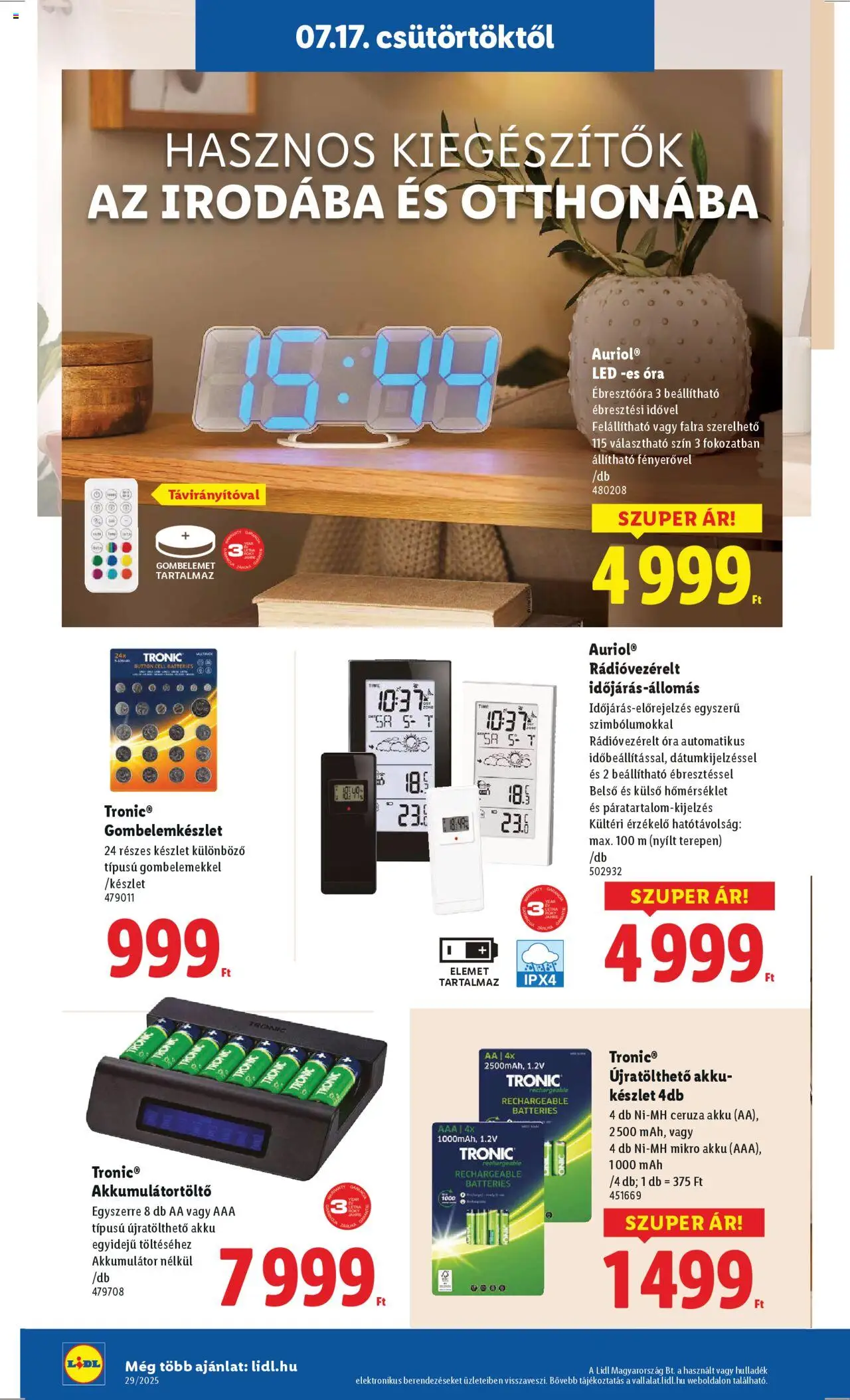 Lidl - Nonfood kínálatunk - 10oldal - érvényes 2025.07.17.-tól