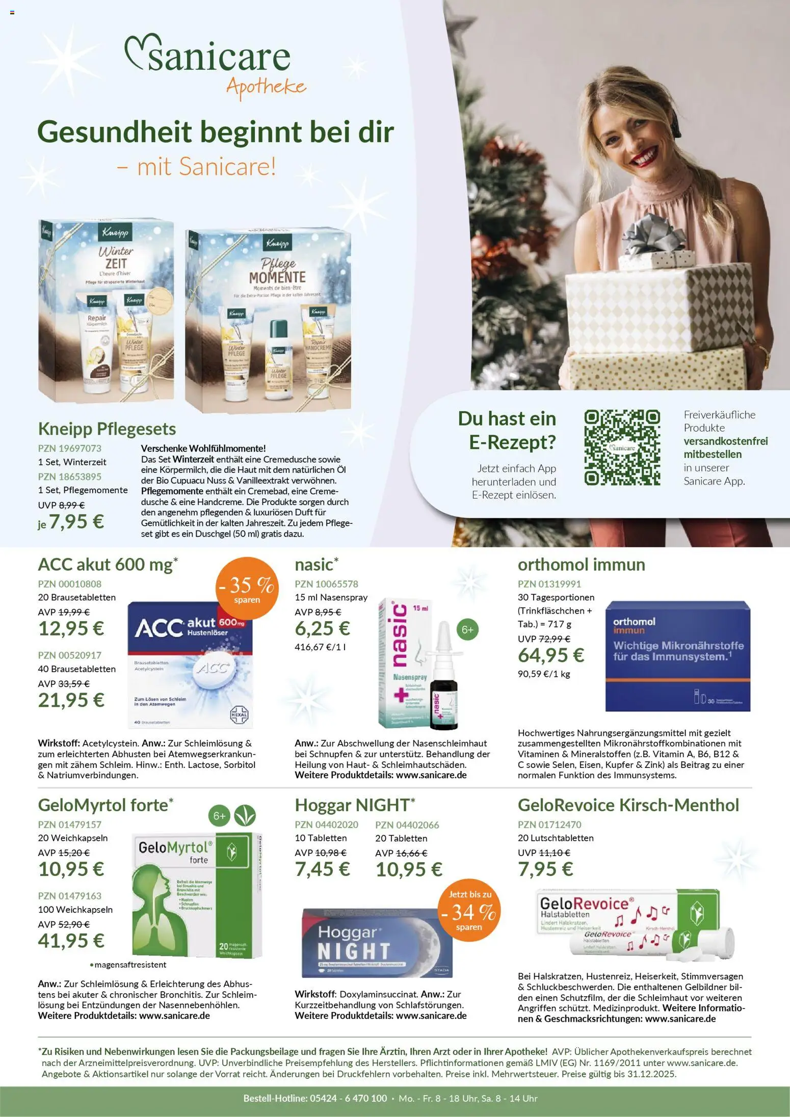 Sanicare Prospekt 	 - Seite 1 - gültig ab 01.12.2025